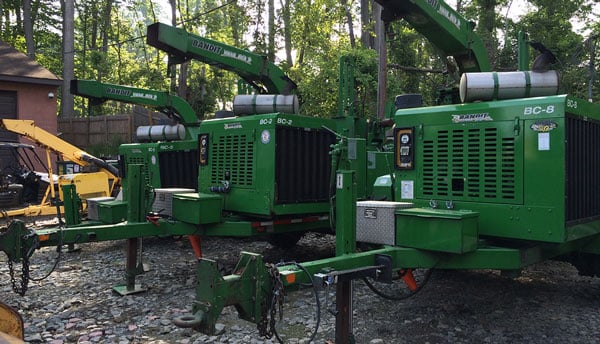 New wood chippers lined up for sale